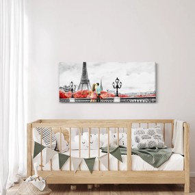 Kép - szerelmesek Párizsban (120x50 cm)