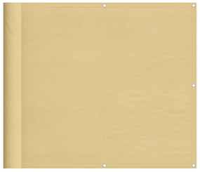 homokszínű 100% oxford poliészter erkélyparaván 90 x 500 cm