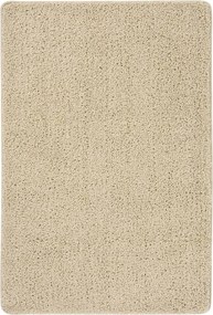 vidaXL krémszínű csúszásmentes bozontos szőnyeg 140 x 200 cm
