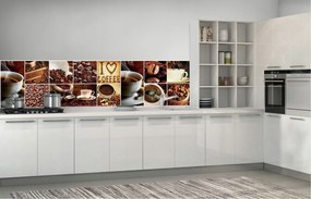 Flizelin fotótapéta Kávé Szemes Csészék Daráló Aroma 250x60 +ragasztó