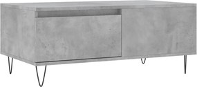 vidaXL betonszürke szerelt fa dohányzóasztal 90x50x36,5 cm