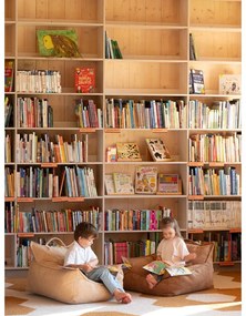 Barna kordbársony gyerek babzsákfotel Chair – Wigiwama