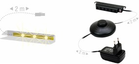 Világítás a bútorhoz Led fehér (s napájaním). 740363