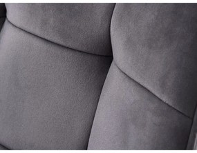 Szürke kárpitozott karfás étkezőfotel szett 2 db-os Nolan Square – Unique Furniture