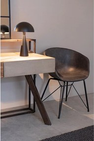 Sötétszürke kárpitozott étkezőszék Warhol – Bizzotto