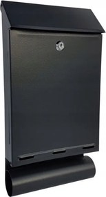 Postaláda Tubussal A-4T Fekete