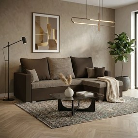 MADRIT ággyá alakítható sarokkanapé Barna