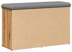 kézműves tölgy szerelt fa cipőtároló pad 82x32x50 cm