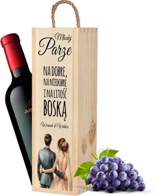 Alkoholos doboz Bor Fa Ajándék az ifjú párnak Kreator Design