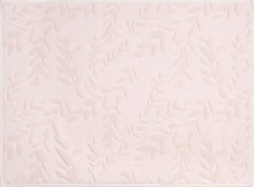 Fürdőszobaszőnyeg 60X90 rózsaszín, dombornyomott pamut mintával