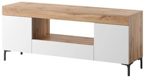 Tv szekrény/asztal Giuseppo (világítással) (lancester tölgy + fehér). 1098644