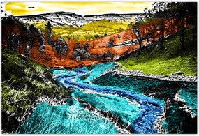 Poszterek 200x135 Tájkép képregény stílusban