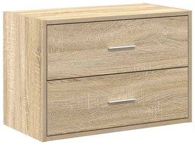 szekrény 2 fiókkal Sonoma tölgy 60x31x40 cm gépi forgácsolt fa