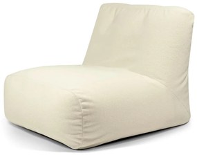 Krémszínű buklé babzsákfotel Tube 100 – SLOWDOWN