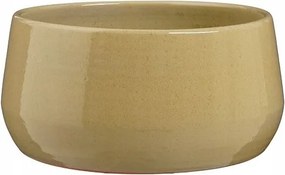 Kerámia virágtartó modern sima bézs 34 cm 1db
