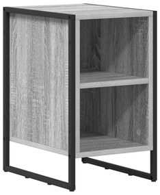 vidaXL Éjjeli asztal Szürke Sonoma 39.5 x 30 x 50 cm Faanyag