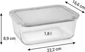 Élelmiszertartó üveg doboz Online – Tescoma