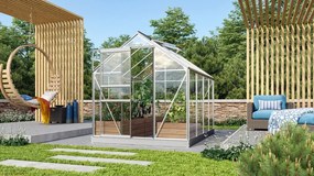 üvegház VITAVIA VENUS 5000 tiszta üveg 3 mm ezüst színű LG1027