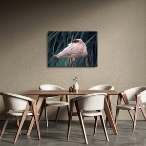 Kép - Flamingó (üvegen) (70x50 cm)