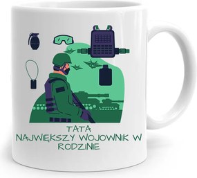 Apák Napi Bögre Apáknak A Legnagyobb Harcos fényképes nyomtatással