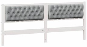 Fejtámla Egyéb Fehér és világosszürke 200 cm Tömör fenyőfa