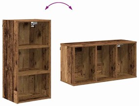 Függő szekrény polcokkal Riga Öreg fa 40 x 29,5 x 80 cm Faanyag