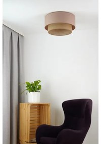 Duolla - Mennyezeti lámpa BOHO 1xE27/15W/230V átm. 45 cm bézs/barna