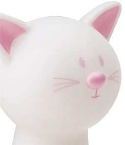 LED-es éjszakai világítás CATTY 19cm, fehér