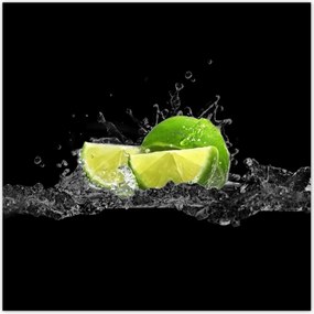 Poszterek 100x100 Lime fekete