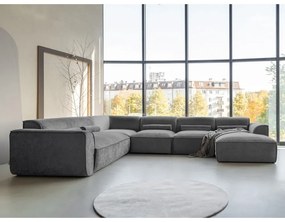 Szürke sarokkanapé (bal oldali) Flex Felix – Miuform