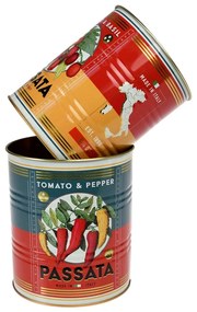 Dekoratív ón tárolódoboz szett 2 db-os ø 11x13 cm Passata – Rex London