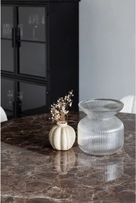 Kerek étkezőasztal márvány dekoros asztallappal ø 110 cm Maru – White Label