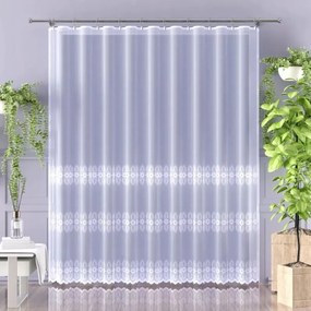 Finom modern hímzett függöny enzo fehér 280 cm Berula méter