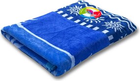 Stromboli kék strandtörölköző