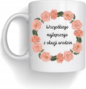 Szülinapi nyomott mintás bögre Legjobb kívánságok 330 ml