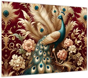 Kép – Elegáns páva (70x50 cm)