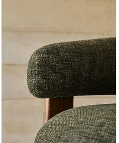 Zöld zsenília fotel Granite – Kave Home