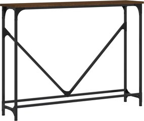 vidaXL barna tölgyszínű szerelt fa tálalóasztal 102 x 22,5 x 75 cm