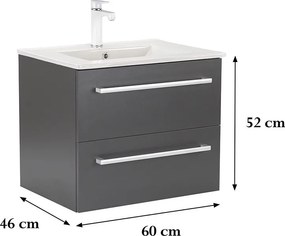 Vario Clam 60 alsó szekrény mosdóval