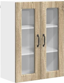 vidaXL Konyhaszekrény polcokkal Sonoma tölgy 60 x 31 x 80 cm Faanyag