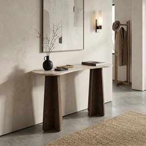 Zen komód, travertin-dió, 120 cm