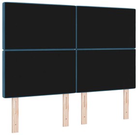 LED Fejtámla Sötétkék 72 cm Bársony