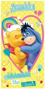 Disney Micimackó Smile fürdőlepedő, strand törölköző 70x140cm
