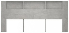 betonszürke áthidaló szekrény 220x18,5x104,5 cm