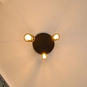 Csillár zsinóron MELODY 3xE27/15W/230V fekete