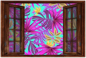 Poszterek 120x80 Egzotikus levelek Trópusok