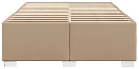 cappuccino színű műbőr ágykeret 160x200 cm