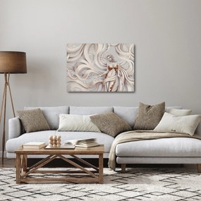 Az istennő képe virágmotívummal (70x50 cm)