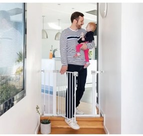 Safety 1st - AUTO CLOSE biztonsági ajtórács, fehér