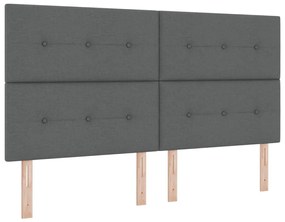 Fejtámla Gombos Steppelt Sötétszürke 180 cm Szövet